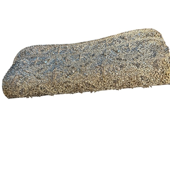 Images1981 Handbags - Images1981‎ silver beaded embellished special occasions clutch evening bag